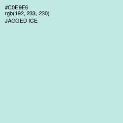 #C0E9E6 - Jagged Ice Color Image